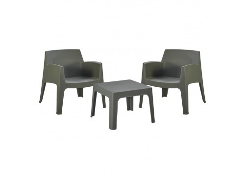 ΣΕΤ LOUNGE 3ΤΜΧ SLEEK HM21274.05 DARK OLIVE GREEN ΠΟΛΥΠΡΟΠΥΛΕΝΙΟ