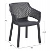 ΠΟΛΥΘΡΟΝΑ ΠΟΛΥΠΡΟΠΥΛΕΝΙΟΥ PEGGY HM6368.02 ΜΑΥΡΟ 60x55x79Υεκ