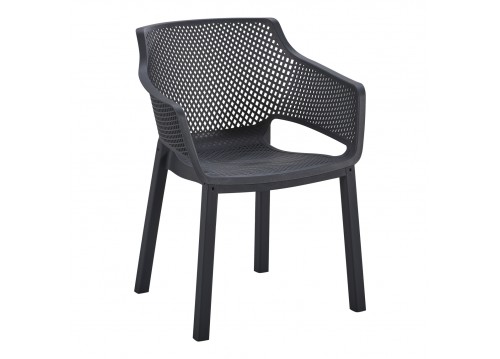 ΠΟΛΥΘΡΟΝΑ ΠΟΛΥΠΡΟΠΥΛΕΝΙΟΥ PEGGY HM6368.02 ΜΑΥΡΟ 60x55x79Υεκ