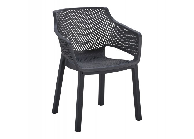 ΠΟΛΥΘΡΟΝΑ ΠΟΛΥΠΡΟΠΥΛΕΝΙΟΥ PEGGY HM6368.02 ΜΑΥΡΟ 60x55x79Υεκ