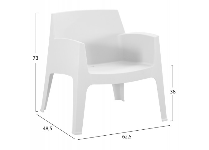 ΣΕΤ LOUNGE 4ΤΜΧ SLEEK HM21275.01 ΛΕΥΚΟ ΠΟΛΥΠΡΟΠΥΛΕΝΙΟ