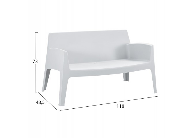 ΣΕΤ LOUNGE 4ΤΜΧ SLEEK HM21275.01 ΛΕΥΚΟ ΠΟΛΥΠΡΟΠΥΛΕΝΙΟ