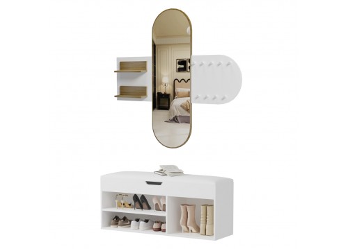 ΣΕΤ ΕΙΣΟΔΟΥ 2ΤΜΧ CHERYL HM21276.02 ΜΕΛΑΜΙΝΗ ΣΕ ΛΕΥΚΟ--SONAMA