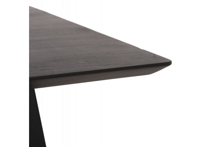 ΤΡΑΠΕΖΙ ΤΡΑΠΕΖΑΡΙΑΣ ΤΕΤΡΑΓΩΝΟ FRANTZ HM9458.02 MINDI ΞΥΛΟ ΜΑΥΡΟ 80x80x78Yεκ.