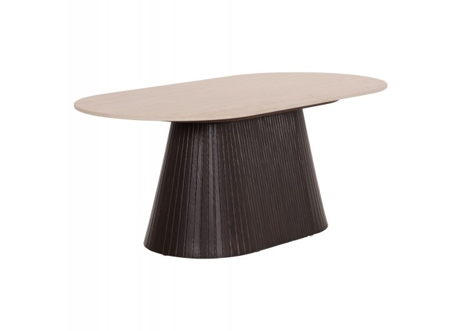 ΤΡΑΠΕΖΙ ΣΑΛΟΝΙΟΥ ΟΒΑΛ CATER HM18321 ΚΕΡΑΜΙΚΟ TOP ΟΨΗ ΤΡΑΒΕΡΤΙΝΑΣ-MDF ΒΑΣΗ 124x63x39Υεκ