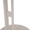 ΒΟΗΘΗΤΙΚΟ ΤΡΑΠΕΖΙ ΟΒΑΛ ALPER HM18328 MDF SONAMA--ΜΕΤΑΛΛΟ ΛΕΥΚΟ Φ50x50Υεκ.