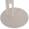 ΒΟΗΘΗΤΙΚΟ ΤΡΑΠΕΖΙ ΟΒΑΛ ALPER HM18328 MDF SONAMA--ΜΕΤΑΛΛΟ ΛΕΥΚΟ Φ50x50Υεκ.