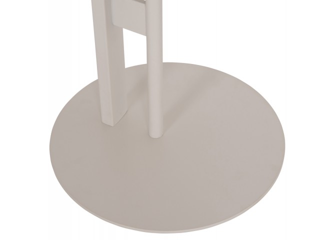 ΒΟΗΘΗΤΙΚΟ ΤΡΑΠΕΖΙ ΟΒΑΛ ALPER HM18328 MDF SONAMA--ΜΕΤΑΛΛΟ ΛΕΥΚΟ Φ50x50Υεκ.