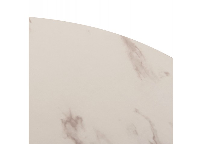 ΤΡΑΠΕΖΙ ΤΡΑΠΕΖΑΡΙΑΣ ROLLO HM9421.11 ΣΤΡΟΓΓΥΛΟ WHITE MARBLE Φ90x74Υεκ.