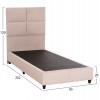 ΚΡΕΒΑΤΙ ΜΟΝΟ MILO HM652.32 ΜΠΕΖ TEDDY ΥΦΑΣΜΑ ΓΙΑ ΣΤΡΩΜΑ 90x200εκ