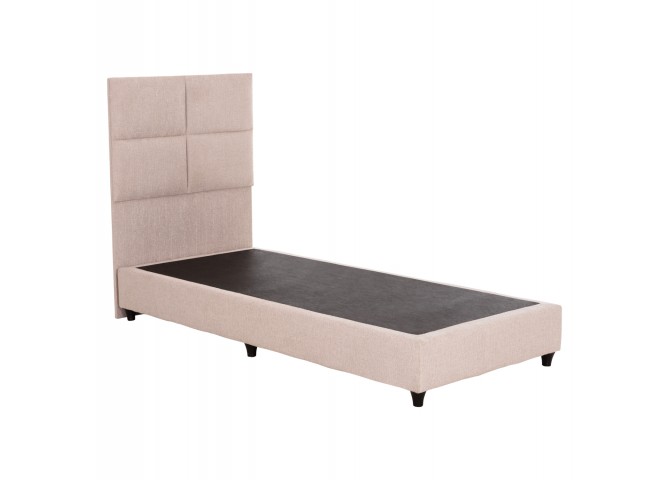 ΚΡΕΒΑΤΙ ΜΟΝΟ MILO HM652.32 ΜΠΕΖ TEDDY ΥΦΑΣΜΑ ΓΙΑ ΣΤΡΩΜΑ 90x200εκ