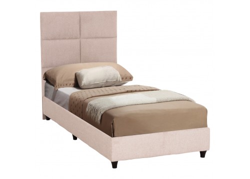 ΚΡΕΒΑΤΙ ΜΟΝΟ MILO HM652.32 ΜΠΕΖ TEDDY ΥΦΑΣΜΑ ΓΙΑ ΣΤΡΩΜΑ 90x200εκ