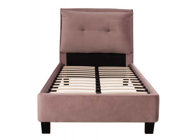 ΚΡΕΒΑΤΙ ΜΕ ΣΤΡΩΜΑ RILEY HM21282.02 ΣΑΠΙΟ ΜΗΛΟ ΒΕΛΟΥΔΟ--ΓΙΑ 90x200εκ