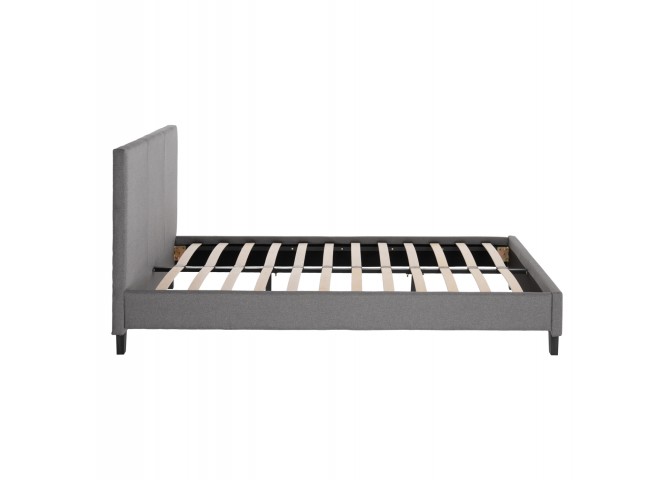ΚΡΕΒΑΤΙ ΜΕ ΣΤΡΩΜΑ BECCA HM21283.04 ΓΚΡΙ ΥΦΑΣΜΑ--ΓΙΑ 150x200εκ