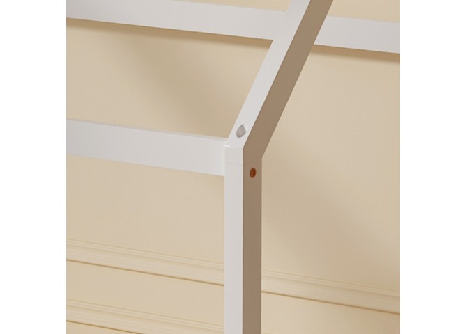 ΚΡΕΒΑΤΙ ΠΑΙΔΙΚΟ ΜΕ ΣΤΡΩΜΑ PEPE HM21302.01 ΞΥΛΟ ΠΕΥΚΟΥ ΣΕ ΛΕΥΚΟ--ΣΤΡΩΜΑ 90x190εκ