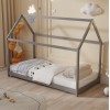 ΚΡΕΒΑΤΙ ΠΑΙΔΙΚΟ ΜΕ ΣΤΡΩΜΑ PEPE HM21302.02 ΞΥΛΟ ΠΕΥΚΟΥ ΣΕ ΓΚΡΙ--ΣΤΡΩΜΑ 90x190εκ