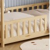 ΚΡΕΒΑΤΙ ΠΑΙΔΙΚΟ ΜΕ ΣΤΡΩΜΑ PHYLLIS HM21304 ΞΥΛΟ ΠΕΥΚΟΥ ΣΕ ΦΥΣΙΚΟ--ΣΤΡΩΜΑ 90x190εκ