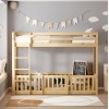ΚΟΥΚΕΤΑ ΠΑΙΔΙΚΗ ΜΕ ΠΑΡΚΑΚΙ PLAYKID HM21312 ΞΥΛΟ ΠΕΥΚΟΥ ΦΥΣΙΚΟ--ME ΣΤΡΩΜΑ 90x190εκ