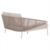 DAYBED ΣΕΙΡΑ XANTION HM6474.02 ΛΕΥΚΟ ΑΛΟΥΜΙΝΙΟ--ΣΧΟΙΝΙ--OLEFIN 157x149x80Υεκ