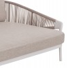 DAYBED ΣΕΙΡΑ XANTION HM6474.02 ΛΕΥΚΟ ΑΛΟΥΜΙΝΙΟ--ΣΧΟΙΝΙ--OLEFIN 157x149x80Υεκ