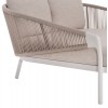 DAYBED ΣΕΙΡΑ XANTION HM6474.02 ΛΕΥΚΟ ΑΛΟΥΜΙΝΙΟ--ΣΧΟΙΝΙ--OLEFIN 157x149x80Υεκ