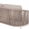 DAYBED ΣΕΙΡΑ XANTION HM6474.02 ΛΕΥΚΟ ΑΛΟΥΜΙΝΙΟ--ΣΧΟΙΝΙ--OLEFIN 157x149x80Υεκ