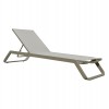 ΞΑΠΛΩΣΤΡΑ ΑΛΟΥΜΙΝΙΟΥ MARIMAR HM6562.03 ΣΚΕΛΕΤΟΣ TAUPE & TEXTILENE ΜΠΕΖ 218x67x31Υεκ