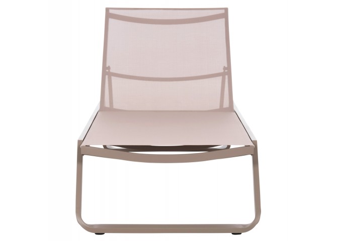 ΞΑΠΛΩΣΤΡΑ ΑΛΟΥΜΙΝΙΟΥ MARIMAR HM6562.03 ΣΚΕΛΕΤΟΣ TAUPE & TEXTILENE ΜΠΕΖ 218x67x31Υεκ