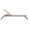 ΞΑΠΛΩΣΤΡΑ ΑΛΟΥΜΙΝΙΟΥ MARIMAR HM6562.03 ΣΚΕΛΕΤΟΣ TAUPE & TEXTILENE ΜΠΕΖ 218x67x31Υεκ