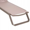 ΞΑΠΛΩΣΤΡΑ ΑΛΟΥΜΙΝΙΟΥ MARIMAR HM6562.03 ΣΚΕΛΕΤΟΣ TAUPE & TEXTILENE ΜΠΕΖ 218x67x31Υεκ