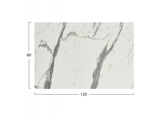ΕΠΙΦΑΝΕΙΑ ΤΡΑΠΕΖΙΟΥ HPL ΟΡΘΟΓΩΝΙΑ HM5840.31 WHITE MARBLE 120x80εκ.