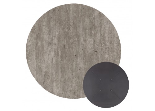 ΕΠΙΦΑΝΕΙΑ ΤΡΑΠΕΖΙΟΥ HPL ΣΤΡΟΓΓΥΛΗ HM5841.37 CONCRETE Φ60εκ.