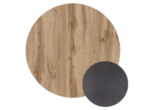 ΕΠΙΦΑΝΕΙΑ ΤΡΑΠΕΖΙΟΥ HPL ΣΤΡΟΓΓΥΛΗ HM5842.36 SONAMA OAK Φ70εκ.
