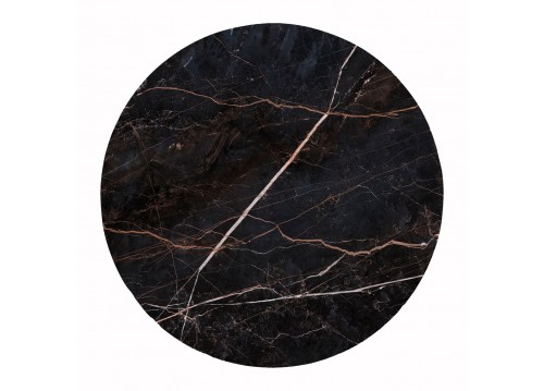 ΕΠΙΦΑΝΕΙΑ ΤΡΑΠΕΖΙΟΥ HPL ΣΤΡΟΓΓΥΛΗ HM6351.34 BLACK MARBLE Φ120εκ.