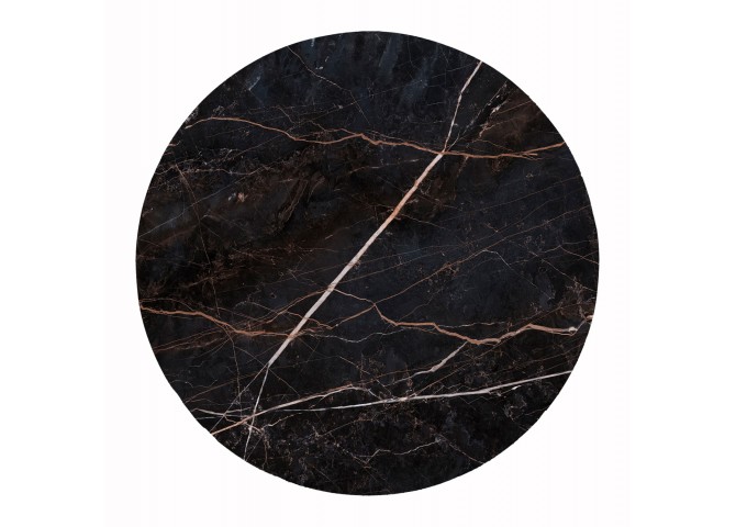 ΕΠΙΦΑΝΕΙΑ ΤΡΑΠΕΖΙΟΥ HPL ΣΤΡΟΓΓΥΛΗ HM6351.34 BLACK MARBLE Φ120εκ.