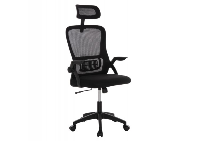 ΚΑΡΕΚΛΑ ΓΡΑΦΕΙΟΥ BLAZER HM1205.01 ΜΑΥΡΟ MESH-ΜΑΥΡΟΣ ΣΚΕΛΕΤΟΣ NYLON 60,5x47x85,5Υεκ.