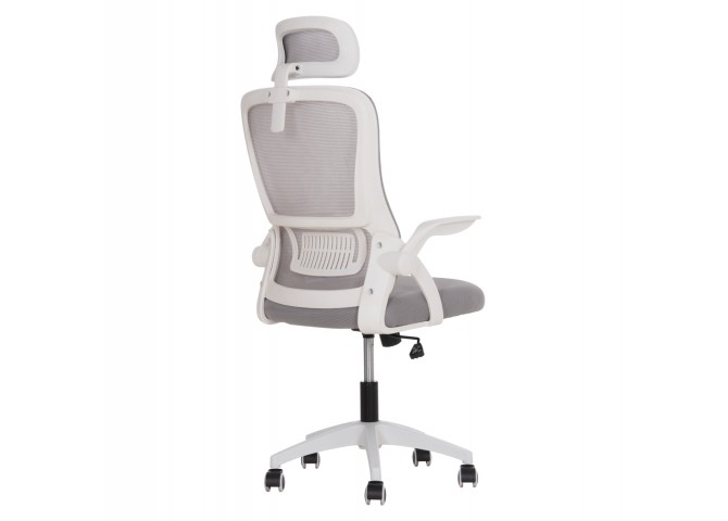 ΚΑΡΕΚΛΑ ΓΡΑΦΕΙΟΥ BLAZER HM1205.02 ΓΚΡΙ MESH-ΛΕΥΚΟΣ ΣΚΕΛΕΤΟΣ NYLON 60,5x47x85,5Υεκ.