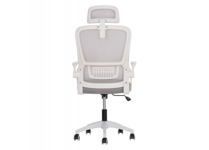 ΚΑΡΕΚΛΑ ΓΡΑΦΕΙΟΥ BLAZER HM1205.02 ΓΚΡΙ MESH-ΛΕΥΚΟΣ ΣΚΕΛΕΤΟΣ NYLON 60,5x47x85,5Υεκ.