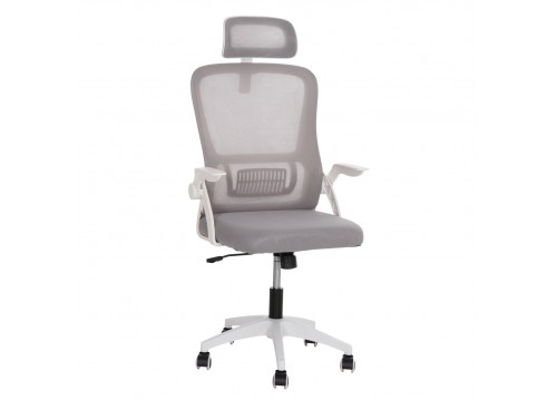 ΚΑΡΕΚΛΑ ΓΡΑΦΕΙΟΥ BLAZER HM1205.02 ΓΚΡΙ MESH-ΛΕΥΚΟΣ ΣΚΕΛΕΤΟΣ NYLON 60,5x47x85,5Υεκ.