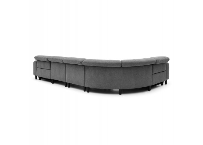 ΓΩΝΙΑΚΟΣ ΚΑΝΑΠΕΣ ΜΕ RECLINE ORACLE HM3290.01 ΓΚΡΙ ΥΦΑΣΜΑ 293x293x98Υεκ.