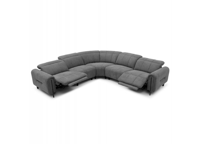 ΓΩΝΙΑΚΟΣ ΚΑΝΑΠΕΣ ΜΕ RECLINE ORACLE HM3290.01 ΓΚΡΙ ΥΦΑΣΜΑ 293x293x98Υεκ.
