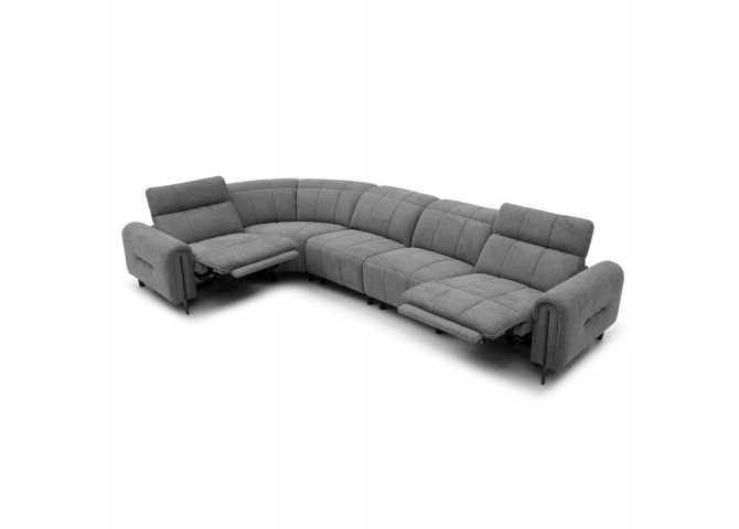 ΓΩΝΙΑΚΟΣ ΚΑΝΑΠΕΣ ΜΕ RECLINE ORACLE HM3290.01 ΓΚΡΙ ΥΦΑΣΜΑ 293x293x98Υεκ.