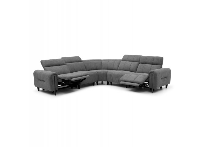 ΓΩΝΙΑΚΟΣ ΚΑΝΑΠΕΣ ΜΕ RECLINE ORACLE HM3290.01 ΓΚΡΙ ΥΦΑΣΜΑ 293x293x98Υεκ.
