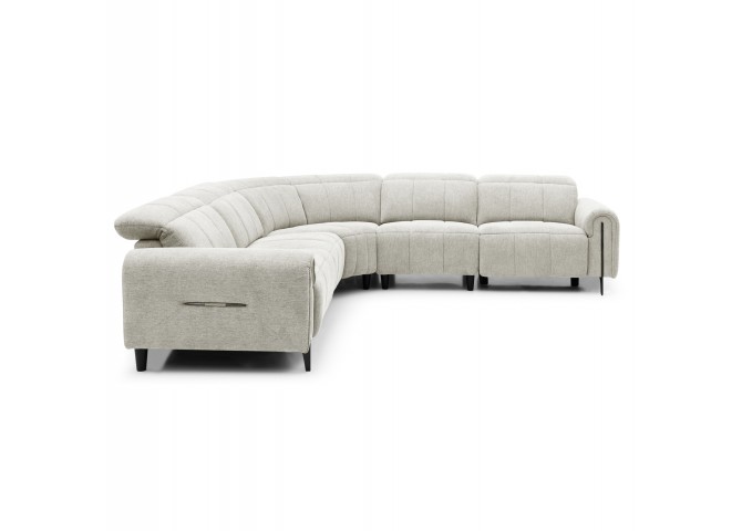 ΓΩΝΙΑΚΟΣ ΚΑΝΑΠΕΣ ΜΕ RECLINE ORACLE HM3290.02 ΜΠΕΖ ΥΦΑΣΜΑ 293x293x98Υεκ.