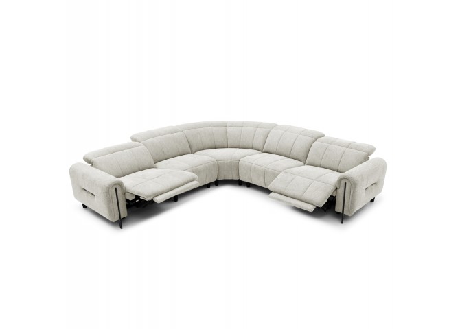 ΓΩΝΙΑΚΟΣ ΚΑΝΑΠΕΣ ΜΕ RECLINE ORACLE HM3290.02 ΜΠΕΖ ΥΦΑΣΜΑ 293x293x98Υεκ.