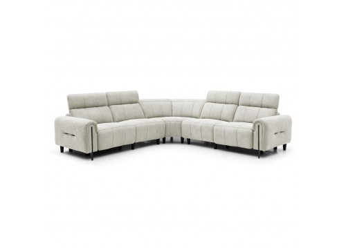 ΓΩΝΙΑΚΟΣ ΚΑΝΑΠΕΣ ΜΕ RECLINE ORACLE HM3290.02 ΜΠΕΖ ΥΦΑΣΜΑ 293x293x98Υεκ.
