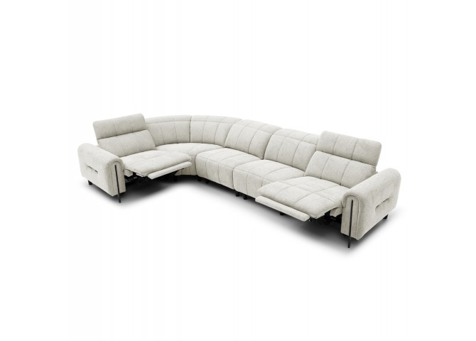 ΓΩΝΙΑΚΟΣ ΚΑΝΑΠΕΣ ΜΕ RECLINE ORACLE HM3290.02 ΜΠΕΖ ΥΦΑΣΜΑ 293x293x98Υεκ.