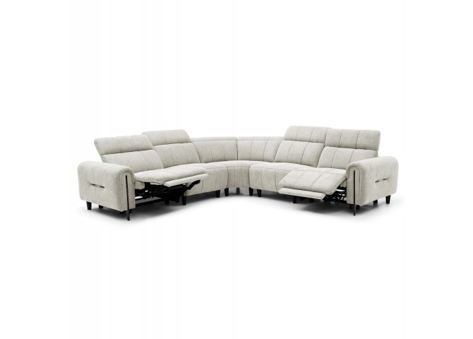 ΓΩΝΙΑΚΟΣ ΚΑΝΑΠΕΣ ΜΕ RECLINE ORACLE HM3290.02 ΜΠΕΖ ΥΦΑΣΜΑ 293x293x98Υεκ.