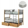 ΚΟΥΚΕΤΑ ΜΕ 2 ΣΥΡΤΑΡΙΑ & 2 ΣΤΡΩΜΑΤΑ 90X190εκ RAYVEN HM21336.02 ΞΥΛΟ ΚΑΙ ΜΕΤΑΛΛΟ