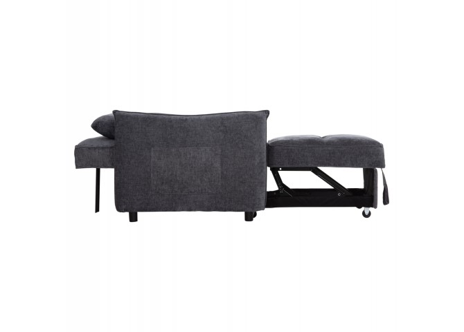 ΠΟΛΥΘΡΟΝΑ-ΚΡΕΒΑΤΙ ORYN HM3307.01 ΓΚΡΙ ΥΦΑΣΜΑ 89x85x84Υεκ.